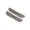 Dv8 Offroad Grooved Silver Black Billet Aluminum With Star and Since 1941 Logo 2 Piece D-JL-180014-STR4 - alternate 1